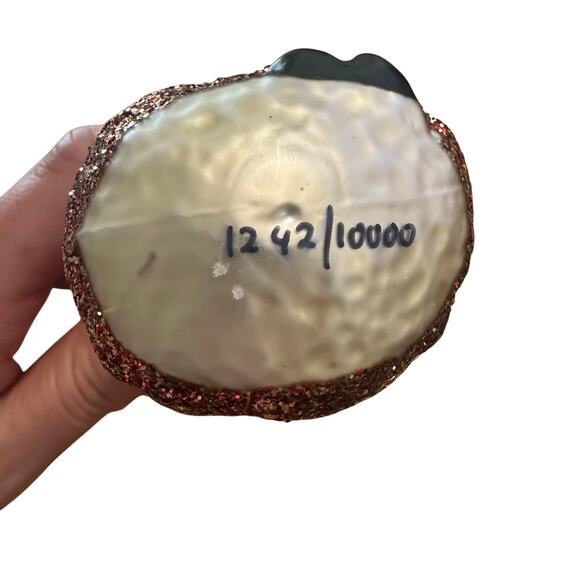 Inge Glas Christmas Ornament Santa Nutcracker Blown Glass German Numbered - Picture 4 of 4